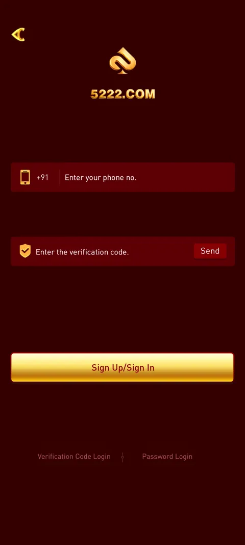 5222 login page screenshot