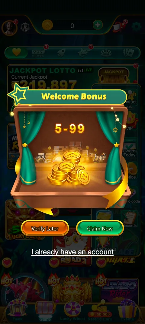 Money rummy login page screenshot