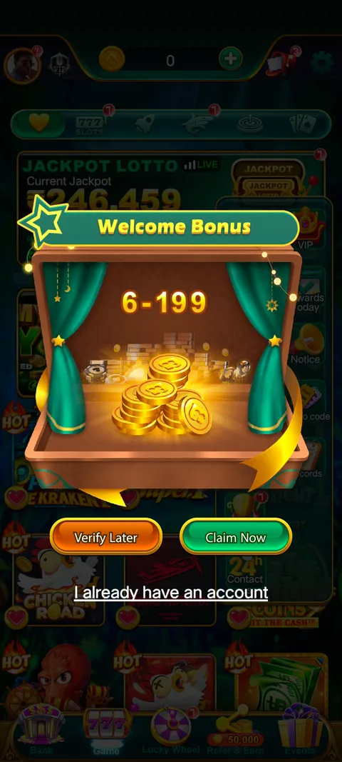 Gold rummy login page screenshot