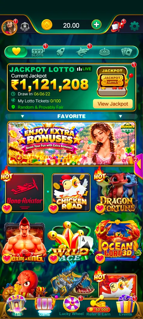 Rummy ludo app home page screenshot