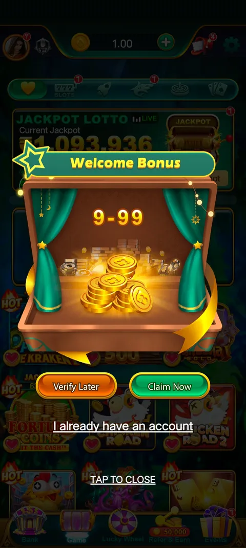 Jaiho slots login page screenshot