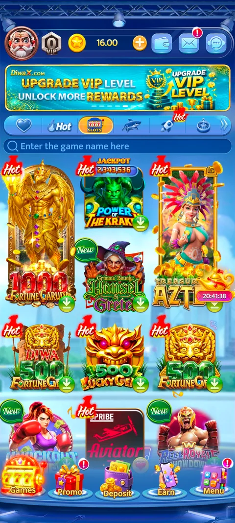 DiwaX app home screen screenshot